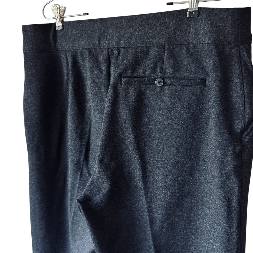 Spanx Sz 1XT Ponte Wide Leg Pant Trouser Gray Pull  On Stretch Compression Comfy - Picture 7 of 15